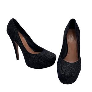 Alaia 40 Black Calfskin Leather Stiletto Heels